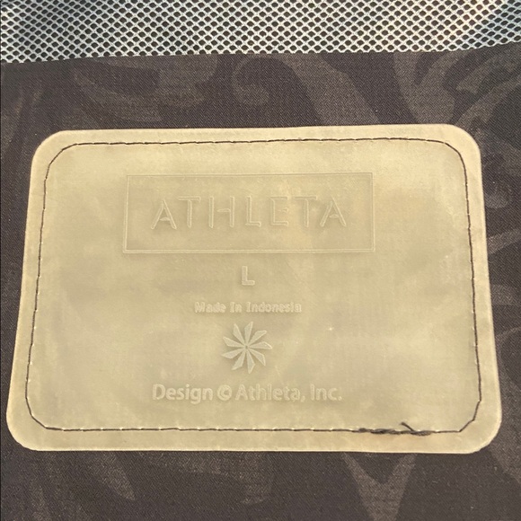 Athleta Black Patterned Jacket size L BNWOT length 30” pit to pit 42” zipper - Picture 7 of 16